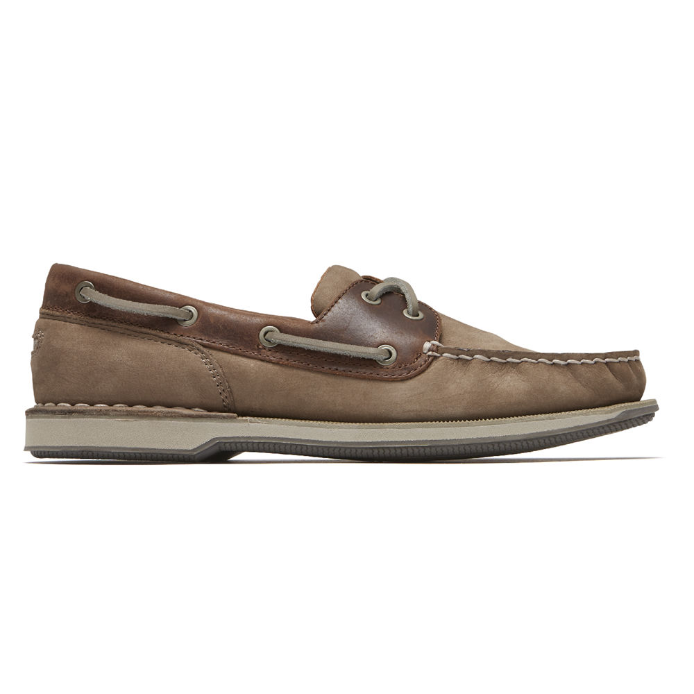 Rockport Singapore Mens Boat Shoes - Perth Grey - LF3461257